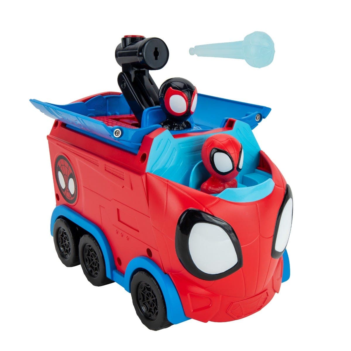 Marvels Spidey His Amazing Friends Web Spinning Hauler 8 Inch 3 1 Transforming Vehicle