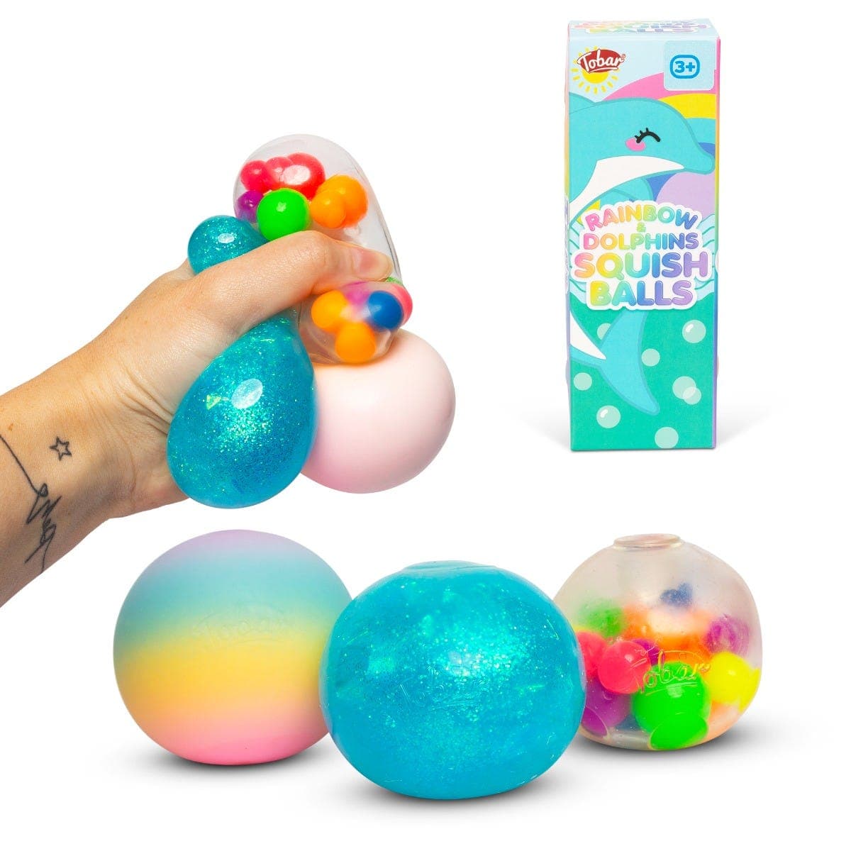 Scrunchems Dolphin 3 pack Diddy Squish Balls