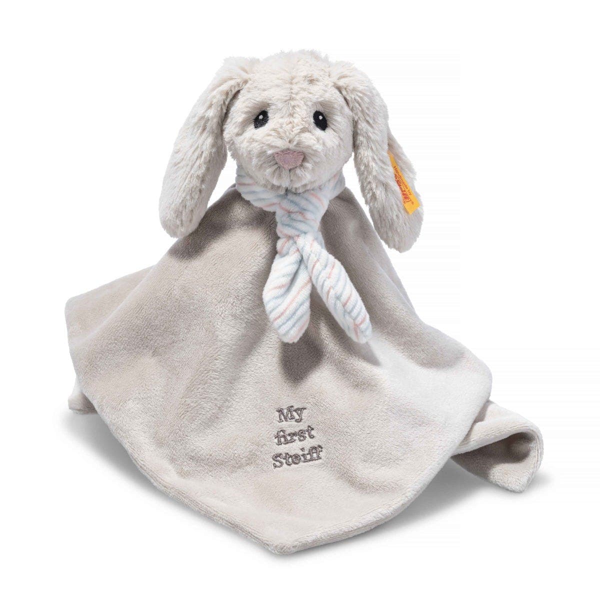 Soft Cuddly Friends Hoppie Rabbit Comforter Light Grey