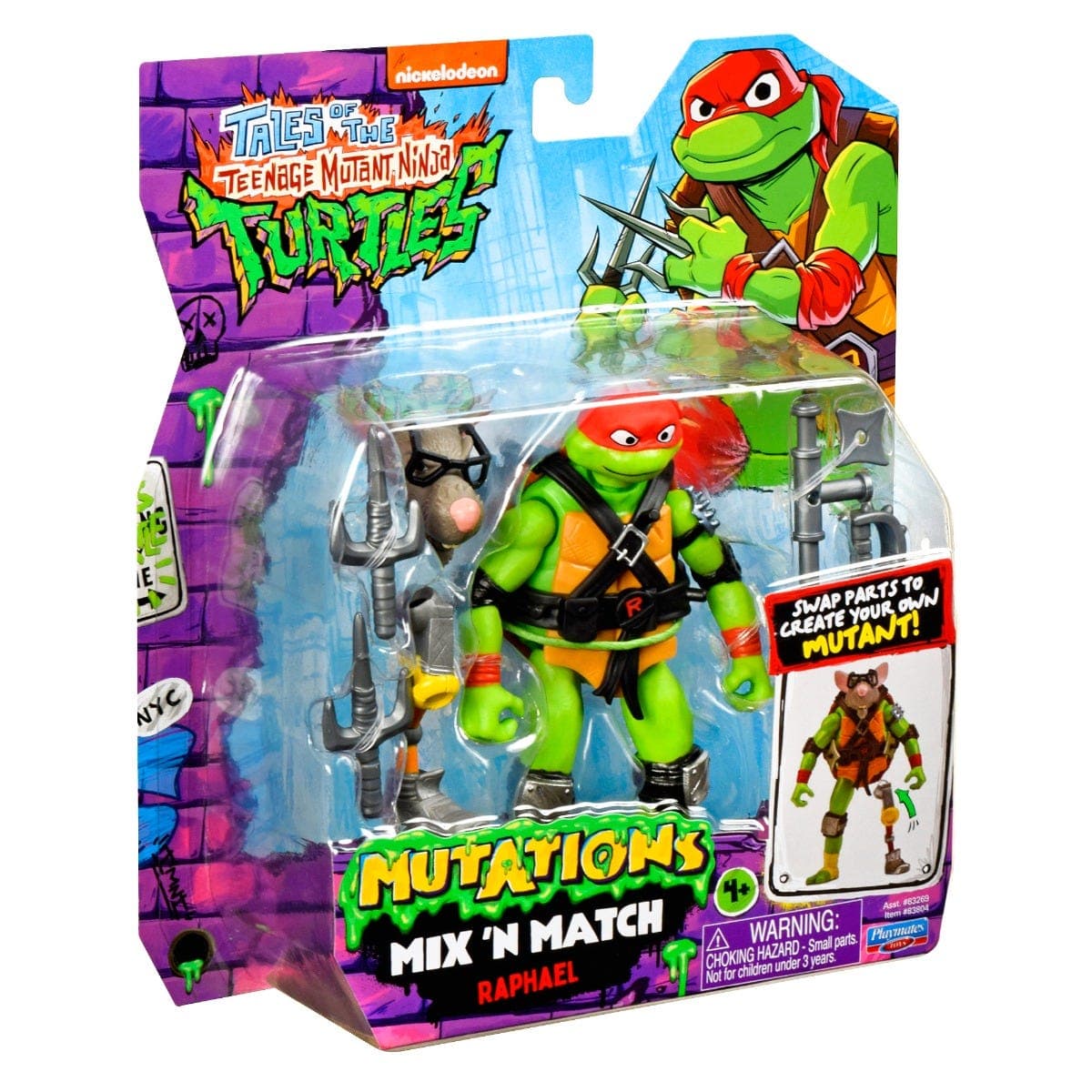 Tales Teenage Mutant Ninja Turtle Mix N Match Basic Figure Raphael