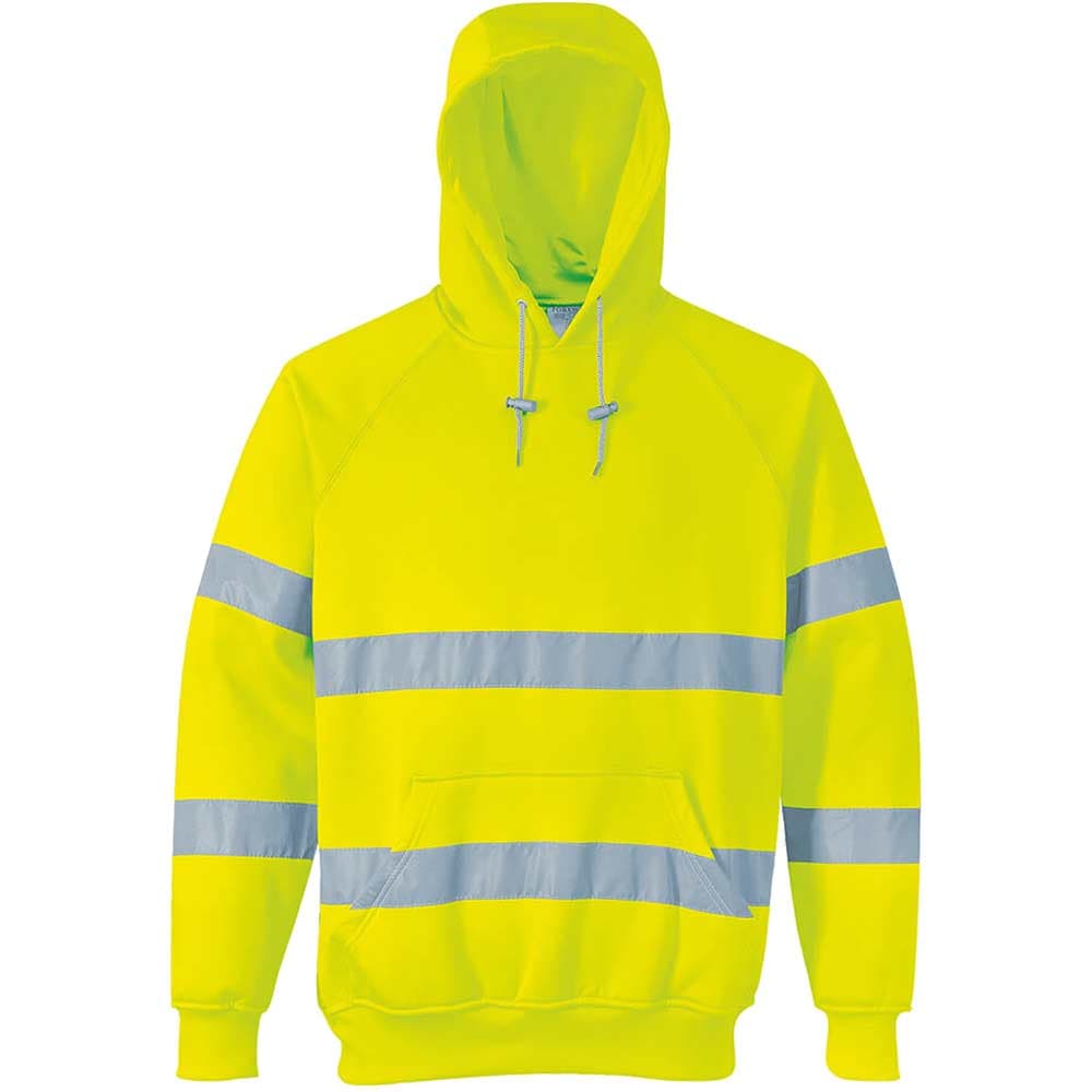 Class 3 Hi Vis Hooded Sweatshirt L