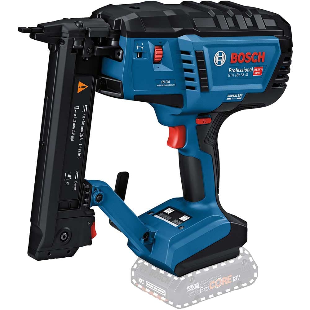 GTH 18V 38 M 18v Cordless Narrow Crown Stapler No Batteries No Battery Charger No Case