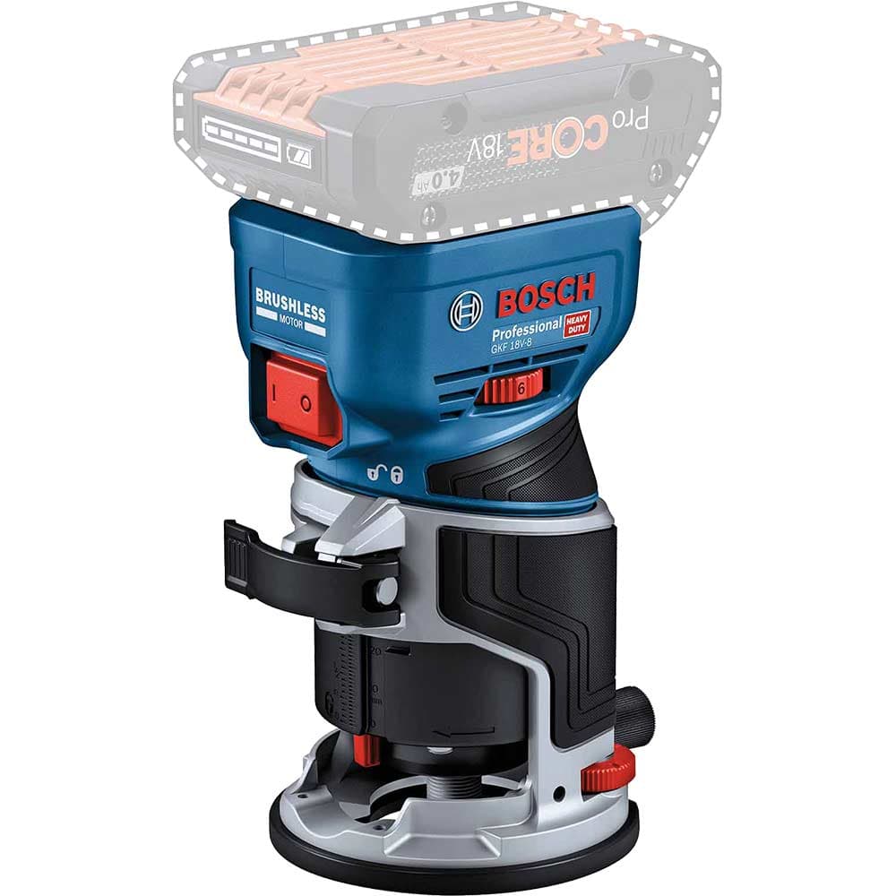 GKF 18V 8 18v Cordless Brushless 1 4" Palm Router No Batteries No Battery Charger No Case