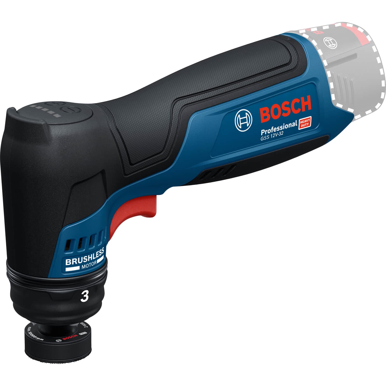GSS 12V 32 12v Cordless Spot Repair Sander 32mm No Batteries No Charger No Case