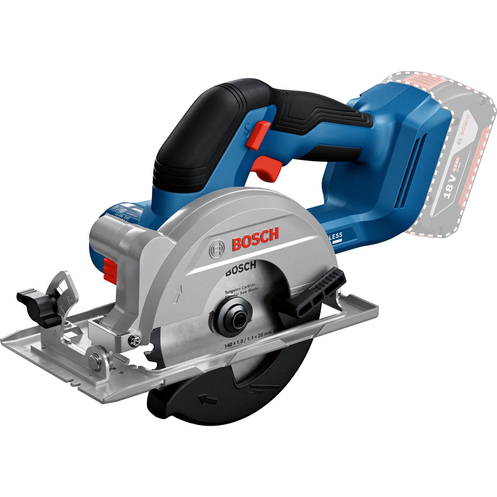 GKS 18V 51 18v Cordless Brushless Circular Saw 140mm No Batteries No Battery Charger No Case