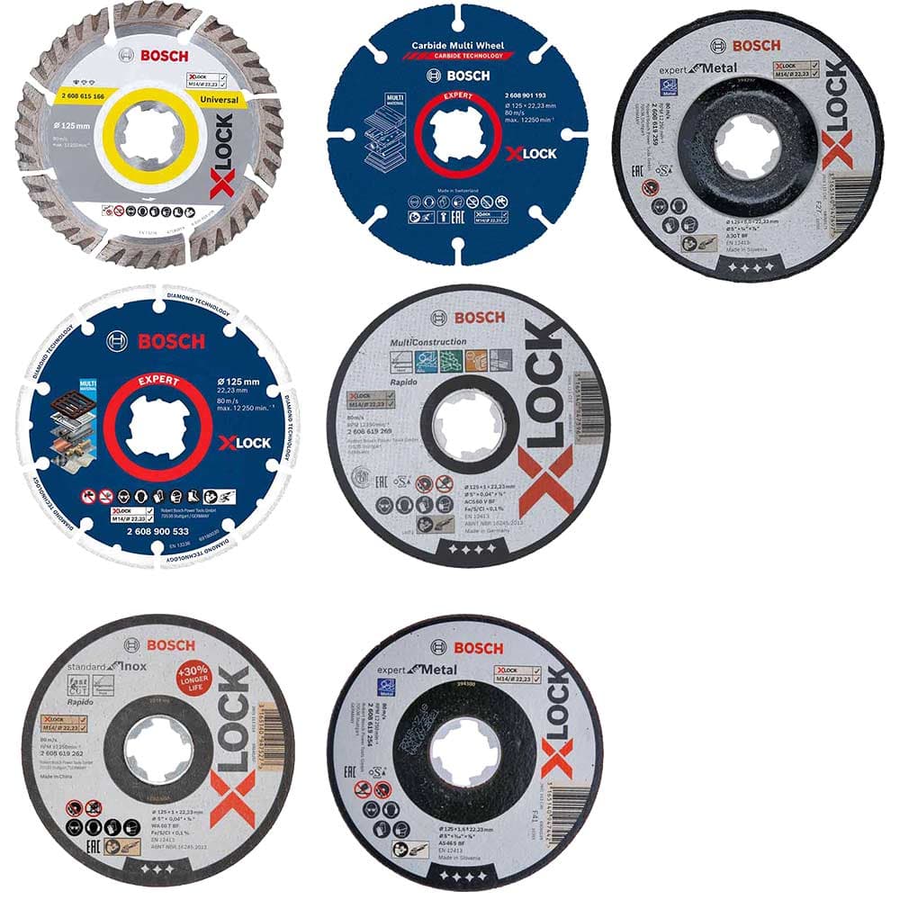 7 Piece X Lock Cutting Grinding Disc Starter Set