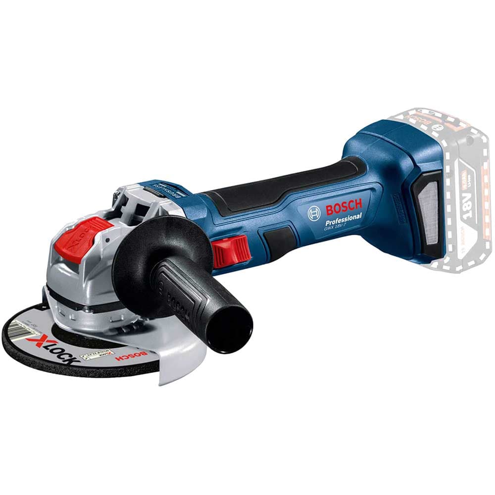 GWX 18V 7 X Lock 18v Cordless Angle Grinder 115mm No Batteries No Battery Charger No Case