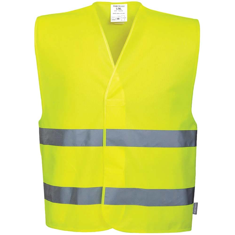 Two Band Class 2 Hi Vis Waistcoat L
