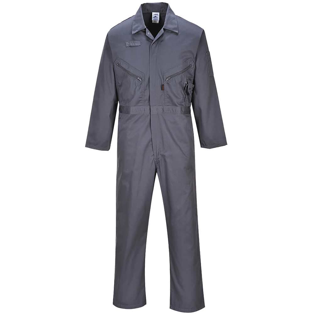 Liverpool Zip Coverall Graphite 31"