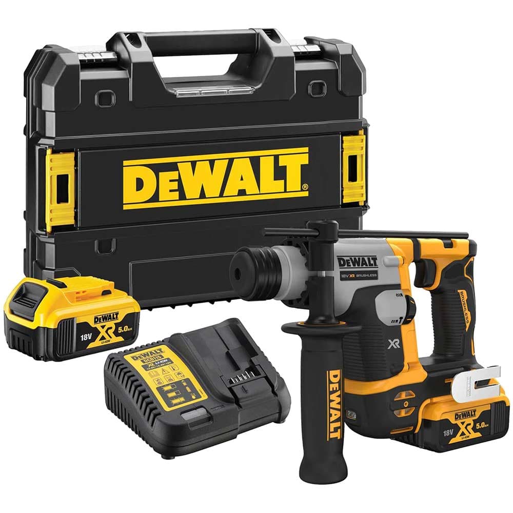 DeWalt DCH172 18v XR Cordless Brushless Compact SDS Plus Hammer Drill 2 x 5ah Li-ion Battery Charger Case