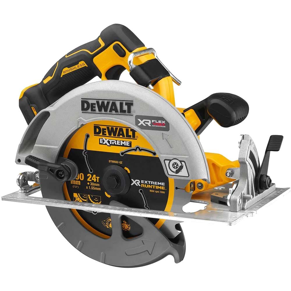 DeWalt DCS573 18v XR Cordless Brushless FLEXVOLT High Power Circular Saw 190mm No Batteries No Battery Charger Case