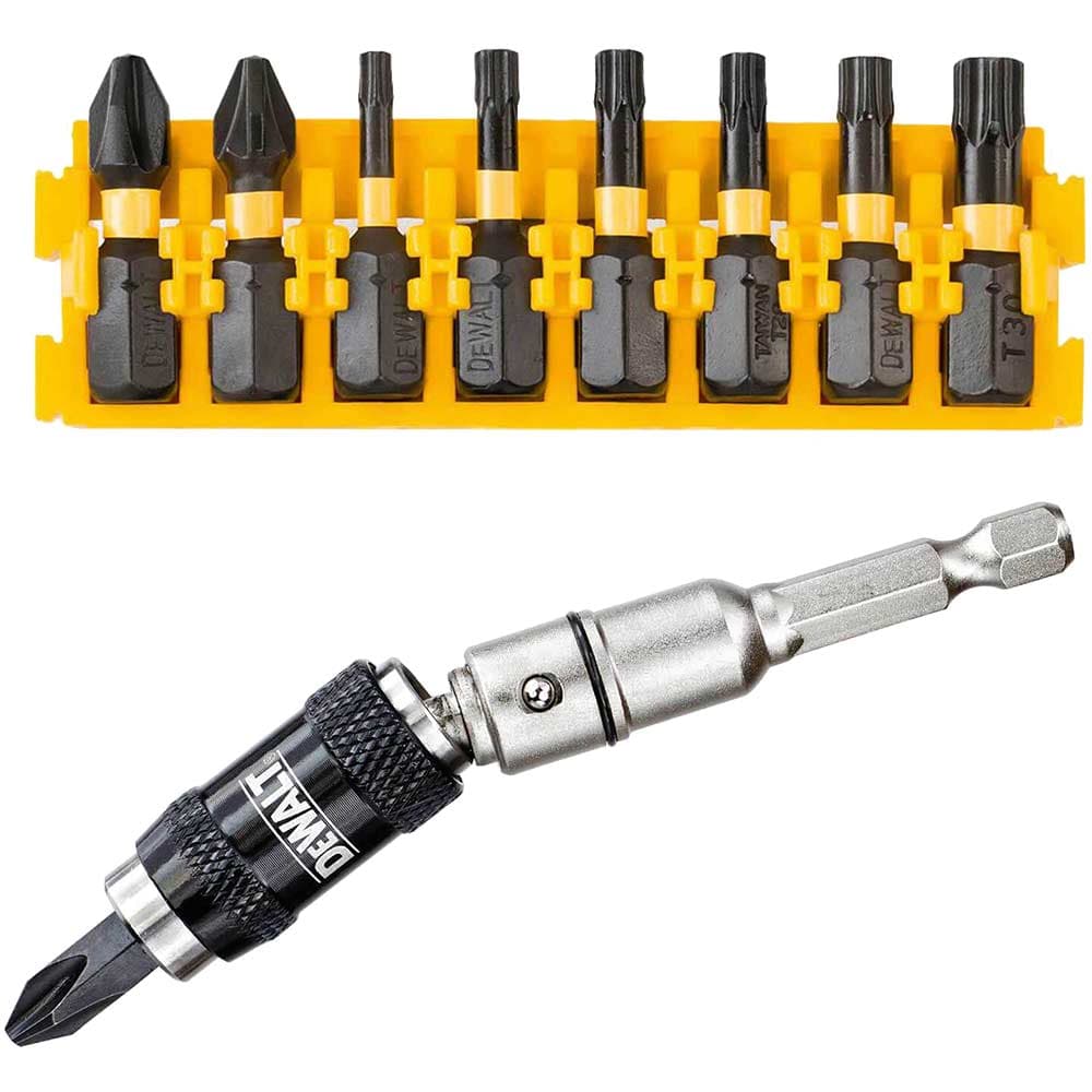 DeWalt 10 Piece Impact Screwdriver Angled Bit Holder Set