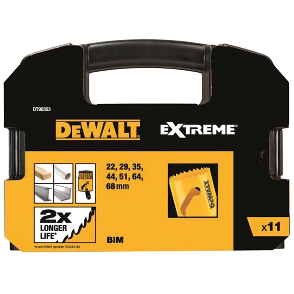 DeWalt 11 Piece BIM Extreme General Purpose Holesaw Set