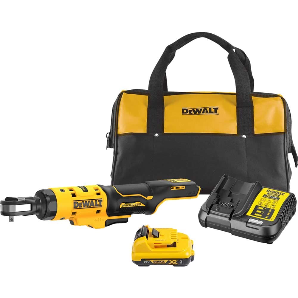 DeWalt DCF504 12v XR Cordless 1/4" Drive Open Head Ratchet Wrench 1 x 2ah Li-ion Battery Charger Bag