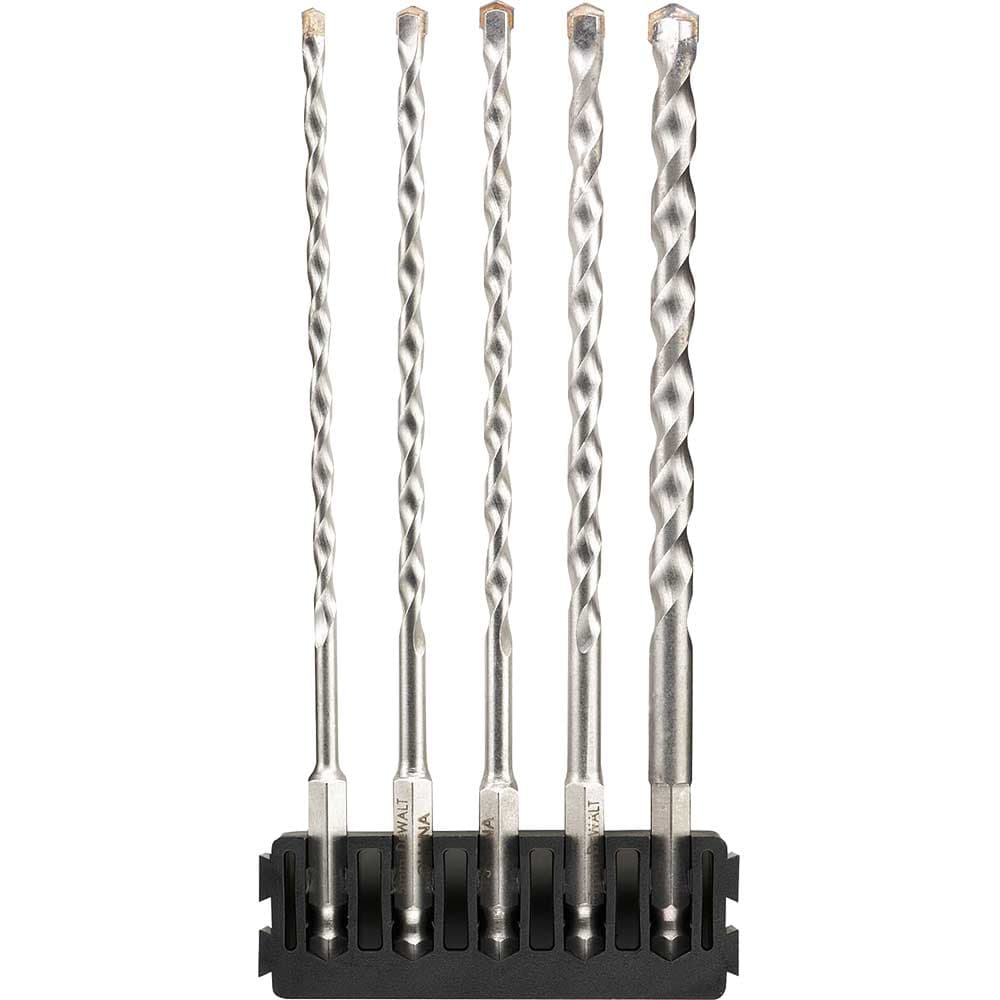 DeWalt 5 Piece Hex Shank Multi Material Drill Bit Bar Set