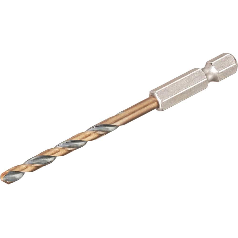 DeWalt Black and Gold Hex Impact HSS Drill Bit 4mm Pack of 1