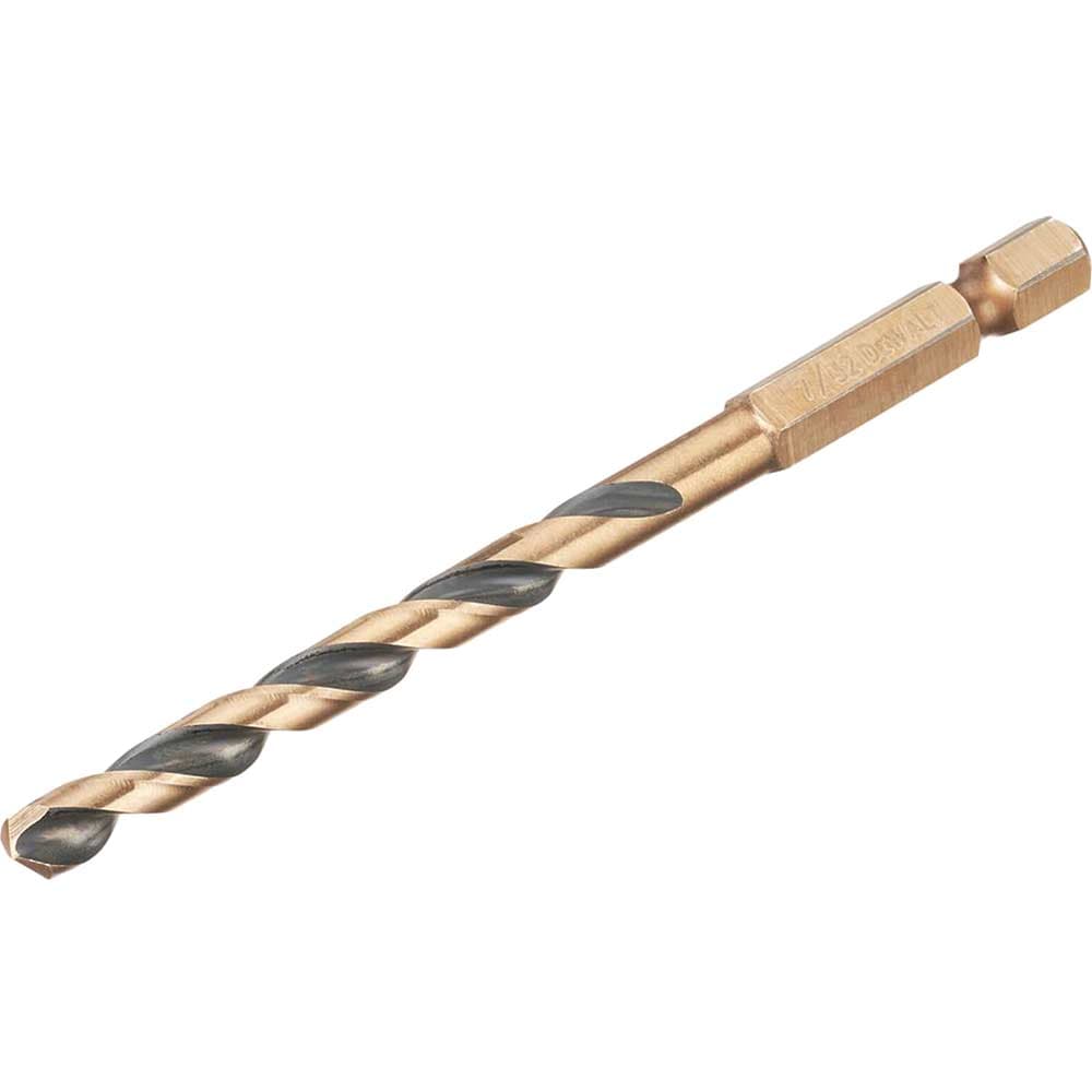DeWalt Black and Gold Hex Impact HSS Drill Bit 5.5mm Pack of 1