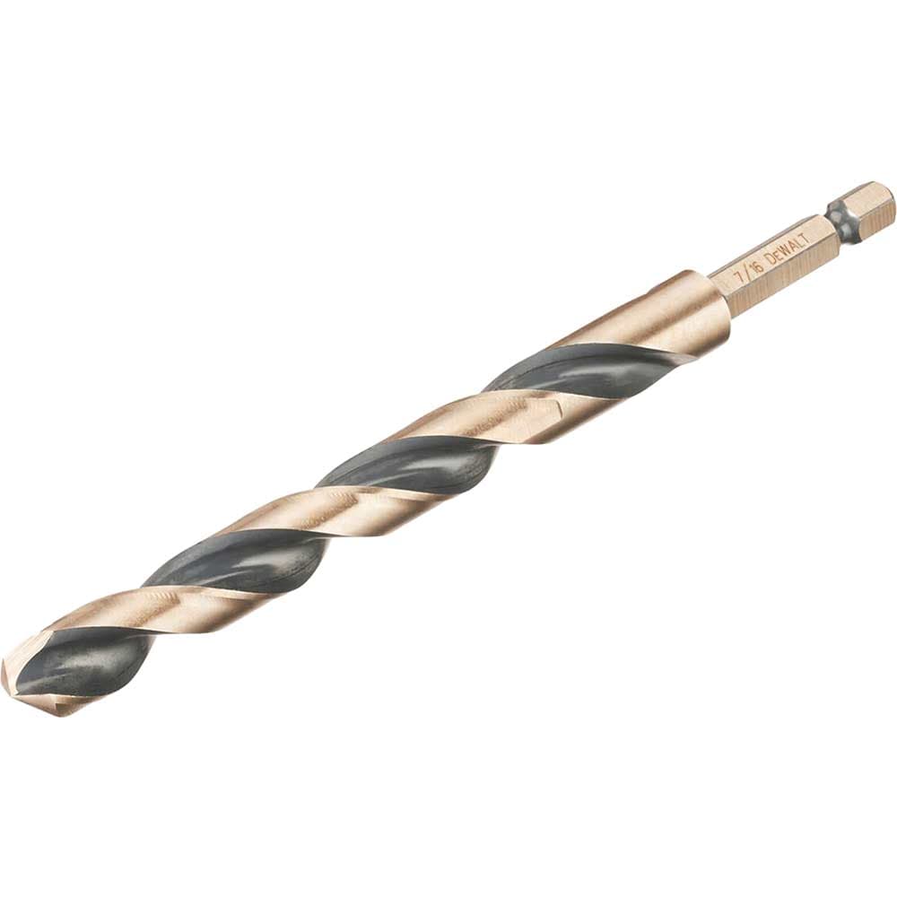 DeWalt Black and Gold Hex Impact HSS Drill Bit 11mm Pack of 1