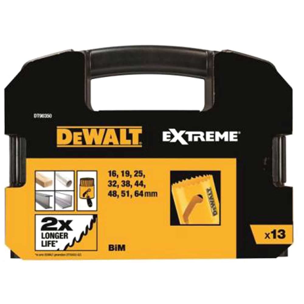 DeWalt 13 Piece BIM Extreme General Purpose Holesaw Set