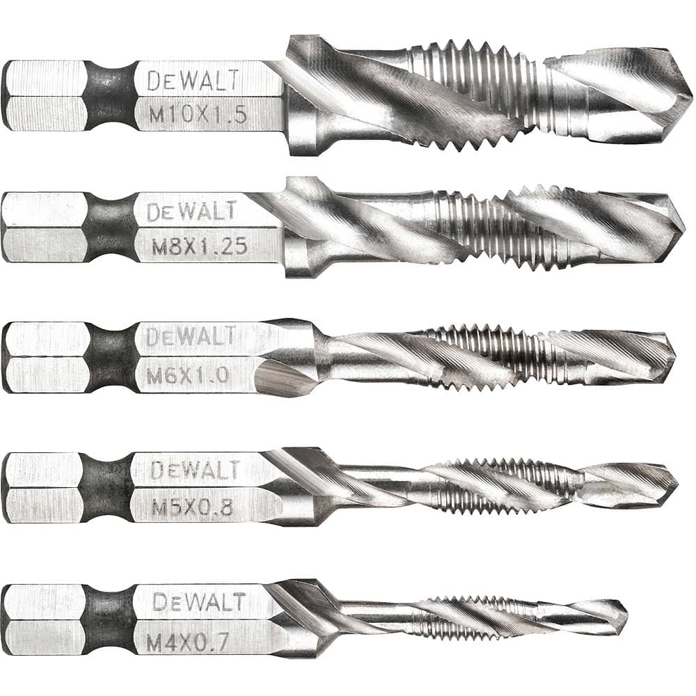 DeWalt DT50060 5 Piece Impact Ready Drill and Tap Set