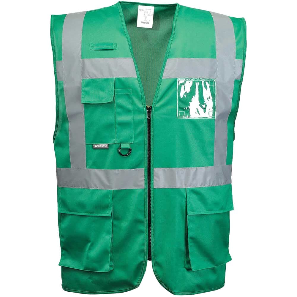 Iona Executive Hi Vis Vest Bottle Green